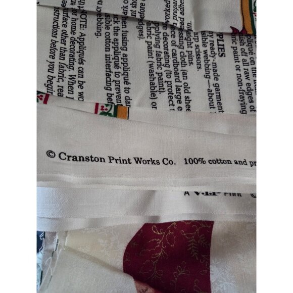 Vintage Pre-printed Fabric Panel Pillow/Appliques Hallmark Cranston Wamsutta - Picture 12 of 12